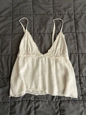 White princess Polly tank top